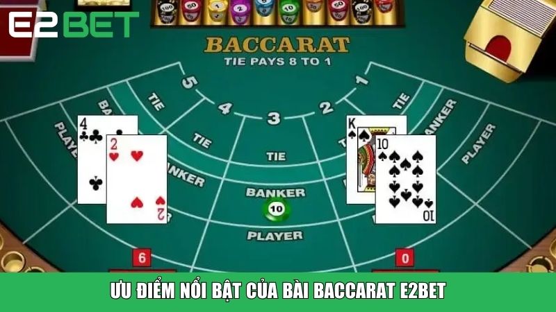 Ưu điểm nổi bật của Bài Baccarat E2BET